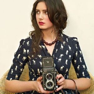 ♥️RARE Emily and Fin Rose Dress in Roaming Deer M